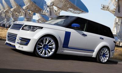 Range Rover Lumma CLR R White and Blue